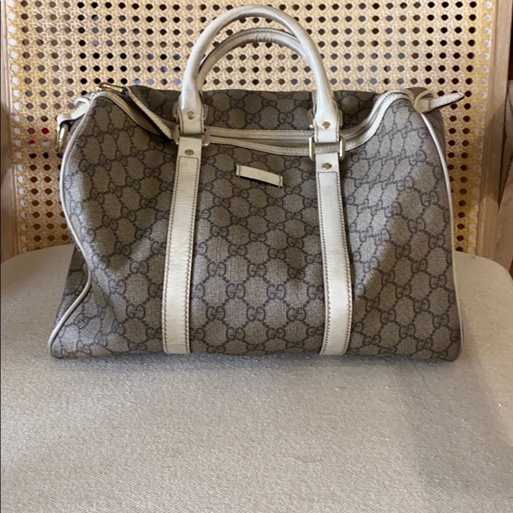 Gucci Boston bag cream and white